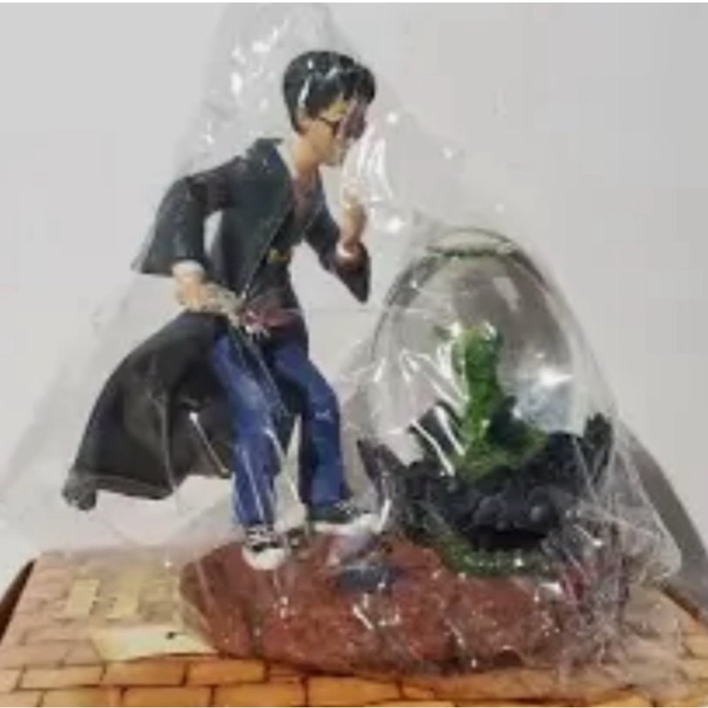Wizard Figurine with Dragon